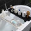 Expandable Bathtub Tray with Drain Holes, Foldable Bath Caddy Shelf Organizer, White 5