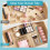 25 PCS Adjustable Clear Plastic Drawer Organizer Set with Multiple Tray Sizes for Kitchen Bathroom Office 2