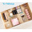 25 PCS Adjustable Clear Plastic Drawer Organizer Set with Multiple Tray Sizes for Kitchen Bathroom Office 3