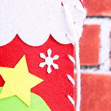 Filz Weihnachtsdekoration aus Vliesstoff, Tannenbaum-Anhänger, DIY-Nähspielzeug