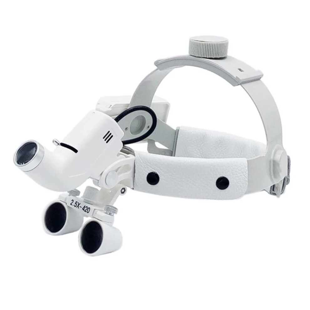 Light Dental Headband Magnifying Glass With Led 2.5X 3.5X Surgical Loupes For Dentist