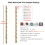 Tile Display Rack with Adjustable Shelves, Wall Mounted Tile Sample Holder, Gold 25.5cm 3