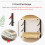 Tile Display Rack with Adjustable Shelves, Wall Mounted Tile Sample Holder, Gold 25.5cm 4