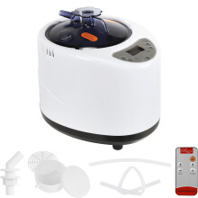 2.6L Sauna Steamer 1000W with Remote, NineLevel Heat, Timer, Aromatherapy Herbal Box for Home Spa