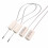 White Numbered Security Cable Seals 100 Pack Tamper Proof Steel Wire for Trucks and 3
