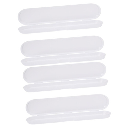 4pcs Thermometer Storage Case, Small Plastic Digital Thermometer Holder, Lightweight Protective Box