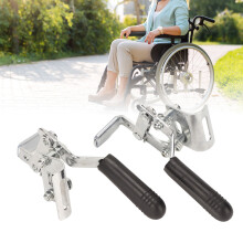 Steel Side Mount Wheelchair Brakes, 2pcs Manual Locks for Security