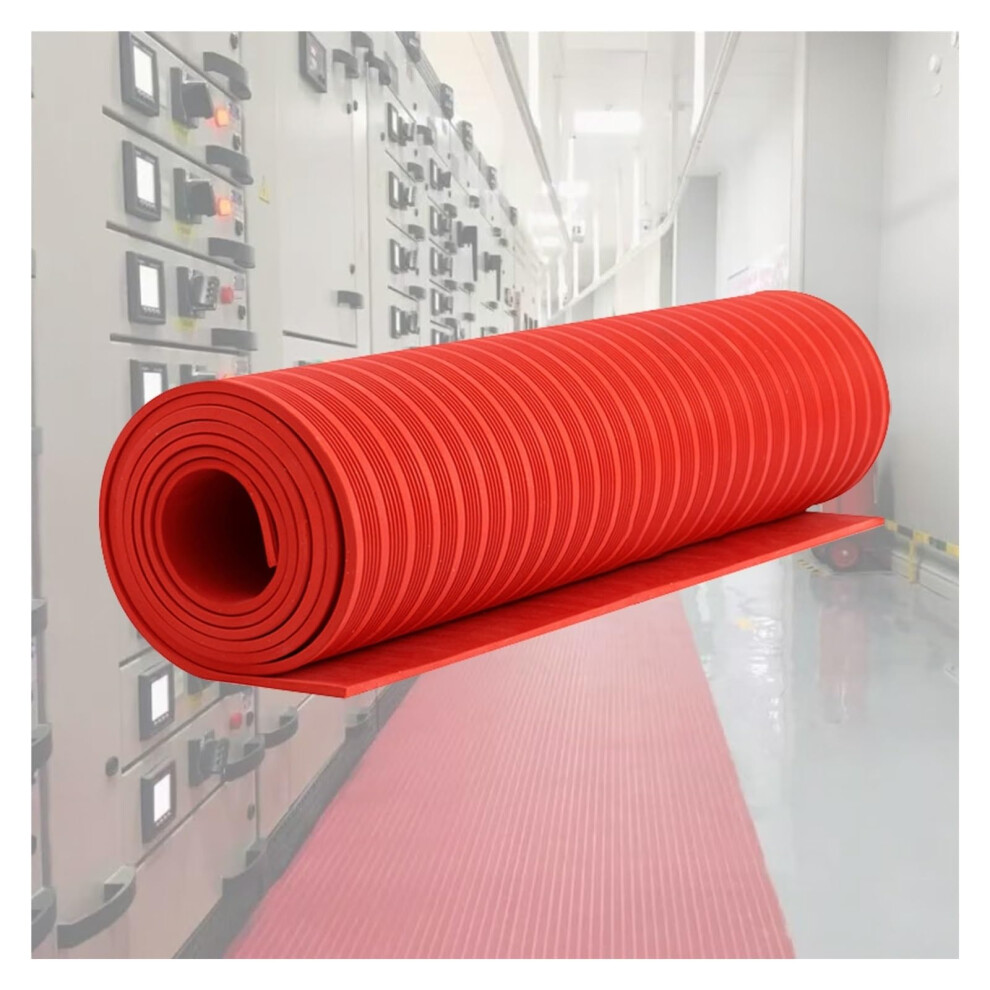 Electrical Insulating Mat 35Kv Rated Heavy Duty Non Slip Rubber Voltage Safety Flooring 9053599090182