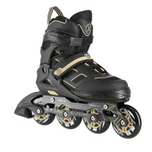 Inline Skates, Black-Beige, Size M