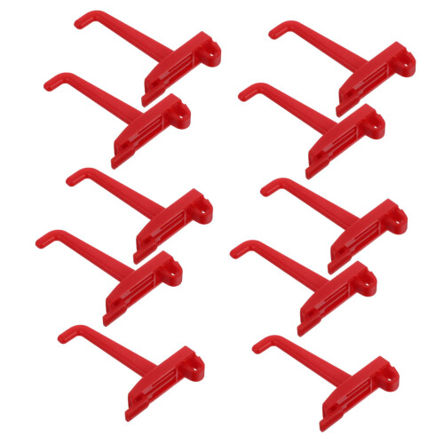 10pcs Heavy Duty Plastic Pegboard Hooks for Garage and Workshop Tool Storage