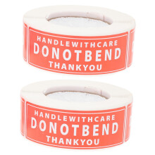 Fragile  Labels Removable Do Not Bend Stickers Strong Self Adhesive for Packages