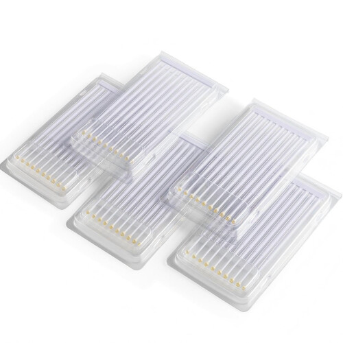 50pcs Dental Microbrush Applicators for Precise Liquid Placement with Storage Boxes