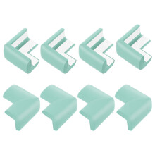 Corner Protectors 8 Pcs Soft NBR Foam Furniture Edge Guards Light Green Baby Safety Bumpers