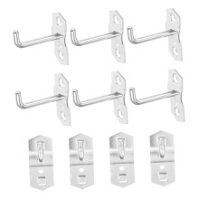 10pcs Heavy Duty Pegboard Hooks for Garage Storage and Tool Organization, Metal SpaceSaving Design