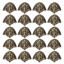 20Pcs Bronze Corner Protectors Vintage Furniture Hardware for Wooden Boxes and Edge Protection