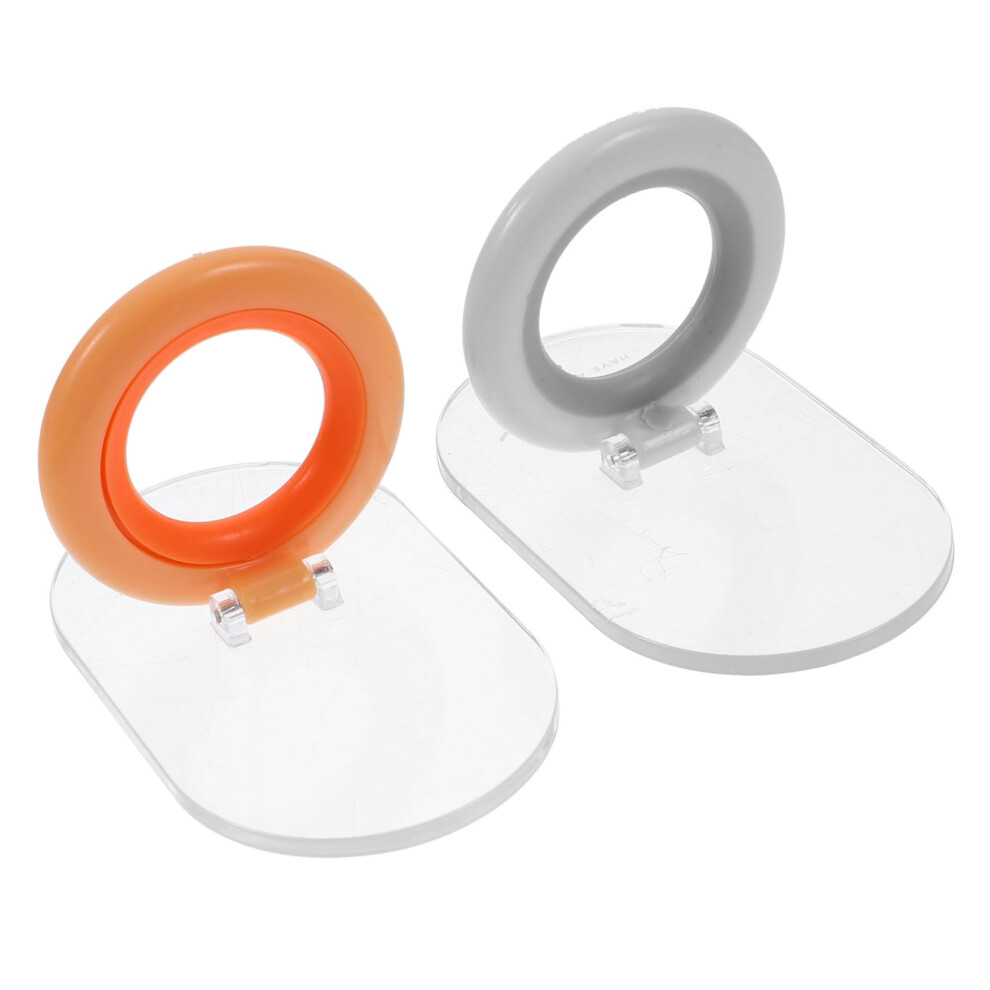 2Pcs Reusable Toilet Seat Lifter With Easy Suction Attachment For Touch Lid Lifting 9053599091820