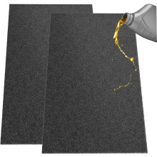 2 Pcs Oil Spill Mat 36x59in Waterproof Garage Floor Mat, Reusable Heavy Duty Absorbent Pad