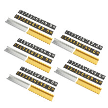 Aluminum Alloy Display Tags with Stereoscopic Numbers for Jewelry Watches and Accessories