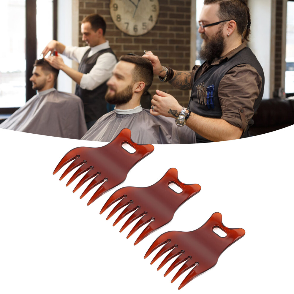 3Pcs Wide Tooth Comb Set â Detangling Hair Styling Compact ABS, 10x6.5cm