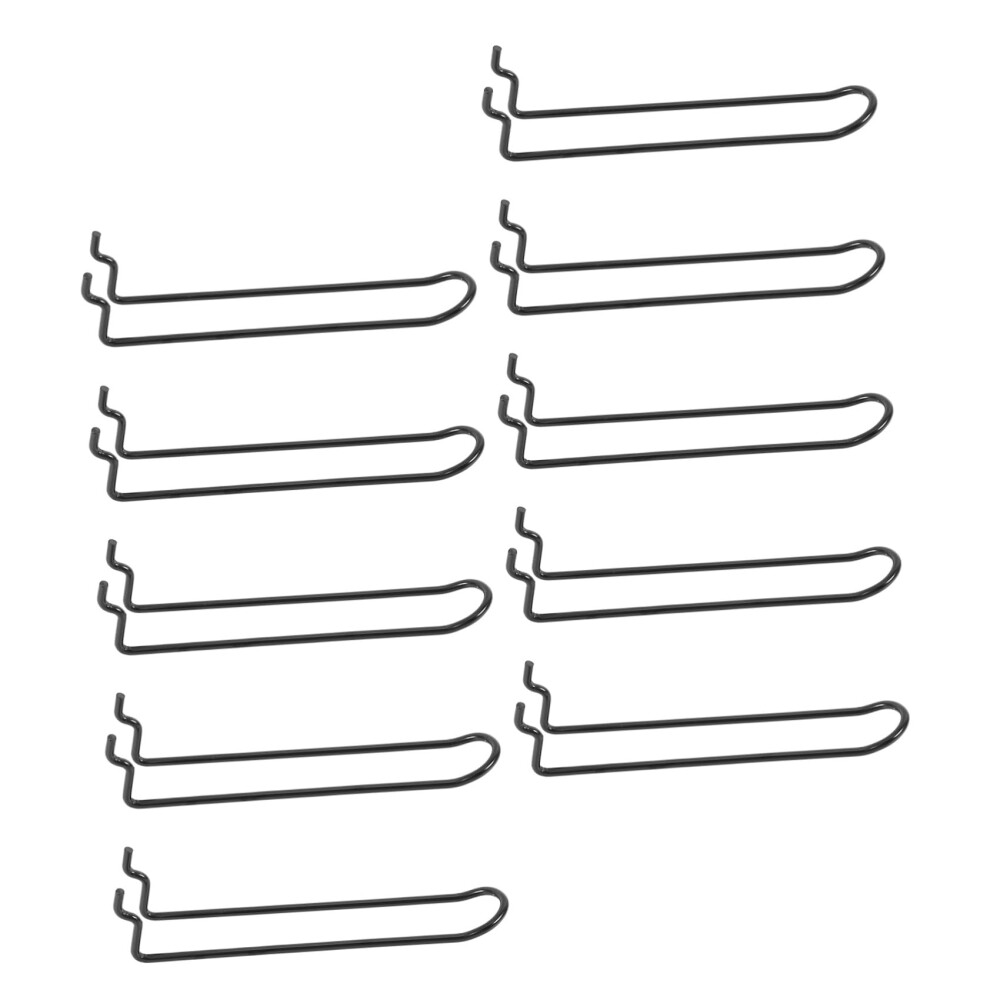 10Pcs Stainless Steel Pegboard Hooks Double Loop Holders For Secure Garage And Workshop Organization 9053599092469