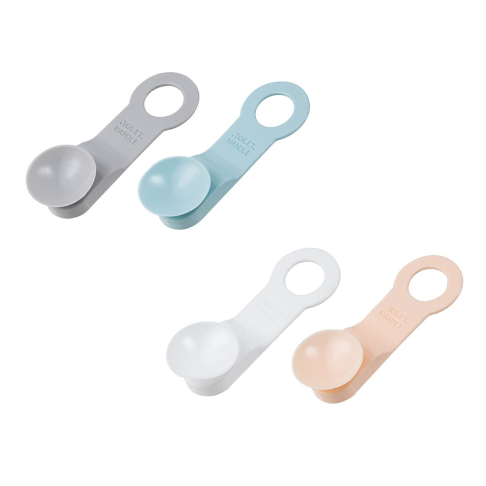 4pcs Hygienic Toilet Seat Lifter Handle with Comfortable Grip for Elderly and Kids, 4 Colors