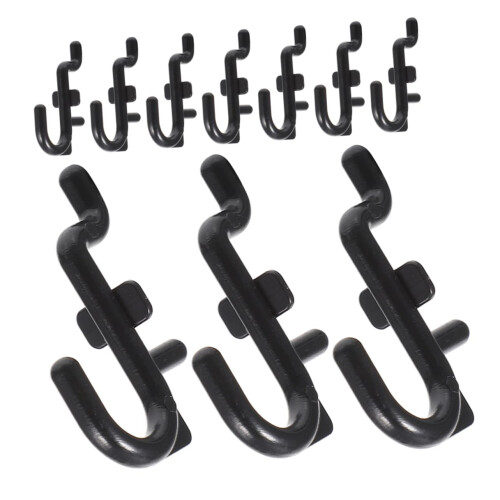 10Pcs Sturdy Pegboard Hooks for Garage Organization, SpaceSaving Tool Storage, Easy Install