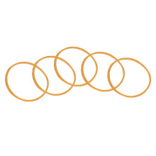 60Pcs Industrial Rubber Bands, Age-Resistant, Strong, 120mm