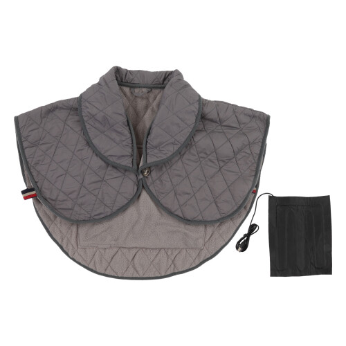 Unisex USB Heated Shoulder Shawl 60x56cm Grey, 10W Polyester 1