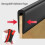 SelfAdhesive Rubber Edge Protector 3m Black Flexible EPDM U Profile Trim for 2mm Edges 4