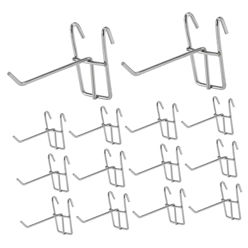 Grid Wall Hooks 40Pcs Durable Iron Retail Display Hangers For Garage Organization 9455672766456