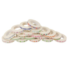 19Pcs Japanese Washi Masking Tape Set, 8mm x 10m Assorted Colors