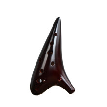 12 Hole Alto C Ceramic Ocarina Musical Instrument with Accurate Pitch and Easy Beginner Play
