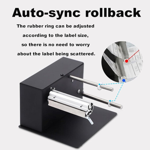 Automatic Label Rewinder for Printers, TwoWay Heavy Duty 180mm with Speed Adjustment 2