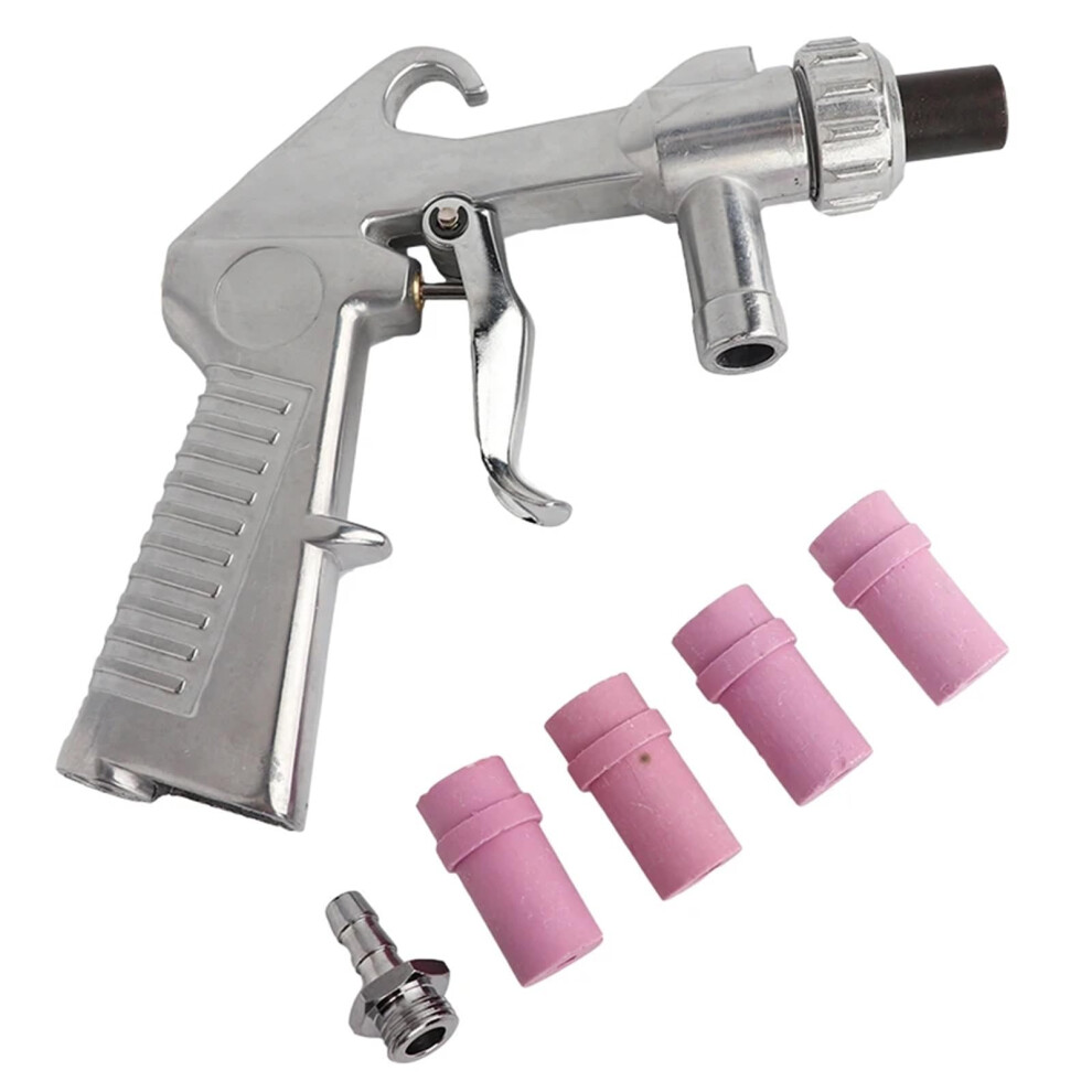 Industrial Air Sandblasting Gun With Nozzles And Tube, Metal Pneumatic Sandblaster For Rust Removal 9455672766999