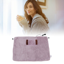 Heated Warm Shawl 5V Flannel Wool USB Blanket Pinkish Purple