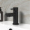 NES Home Nes Home Bathroom Basin Mono Mixer Tap Matt Black 1