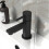 NES Home Nes Home Bathroom Basin Mono Mixer Tap Matt Black 4