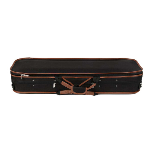 Violin Case with Shoulder Strap, ImpactResistant Foam, Full Size Storage, Black and Coffee
