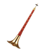 Chinese Suona E Flat Red Sandalwood Beginner Folk Instrument with Clear Tone and Accurate Tuning