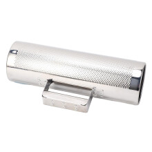 Stainless Steel Guiro with Scraper, Ergonomic Handle Grip, Large Surface for Jazz Bands and Concerts
