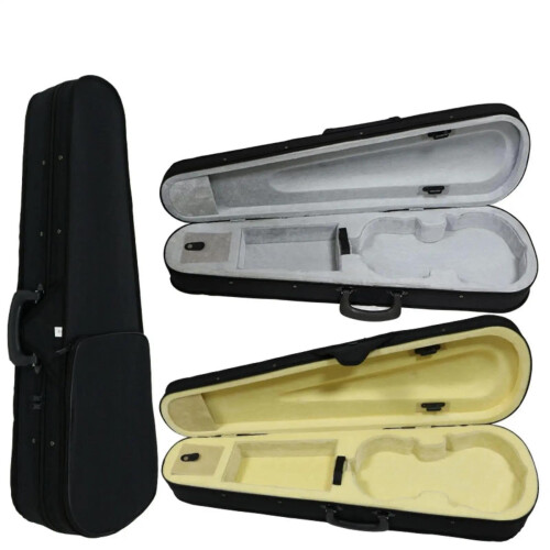 4/4 Violin Case Full Size Lightweight Impact Resistant Hard Shell Triangular Travel Case 1