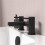 NES Home Nes Home Bath Filler Mixer Tap Solid Brass Deck Mounted Matt Black 4