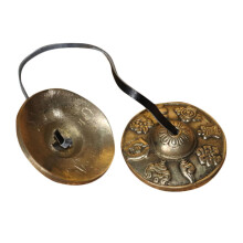 Tingsha Cymbals Handmade in Nepal Pure Copper Clear Harmonic Tones for Yoga and Meditation