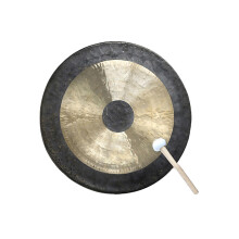 25cm Traditional Chinese Bronze Gong with Rich Overtones and Long Resonance for Celebrations