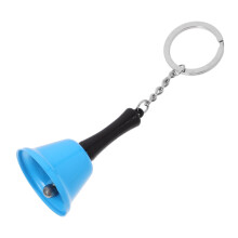 School Bell with Clear Resonant Tone, Durable Blue Metal Hand Bell for Classroom and Events