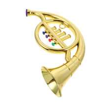 French Horn Toy for Kids Lifelike Replica Educational Prop and Mini Display Instrument