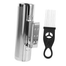 Metal Guiro Stainless Steel Percussion Instrument with Scraper for Clear Rhythmic Sound