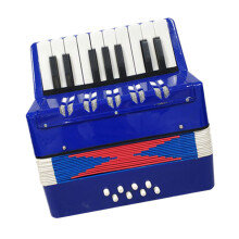 Kids Accordion Musical Instrument for Beginners, Educational Toy for Boys and Girls, Safe Lightweight Design