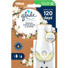 Glade Electric Plugin Holder & Scented Oil Refill - Sensual Sandalwood & Jasmine