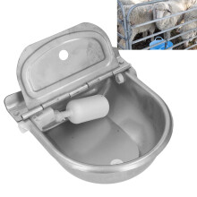 Automatic Livestock Waterer Stainless Steel Drinking Bowl with Float Valve for Cattle Horses Goats